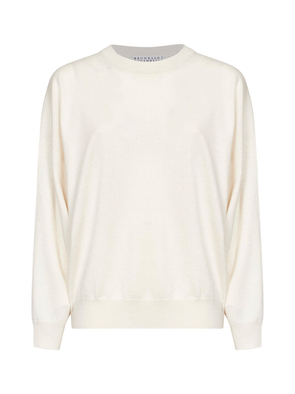 Crewneck Cashmere Sweater Beige