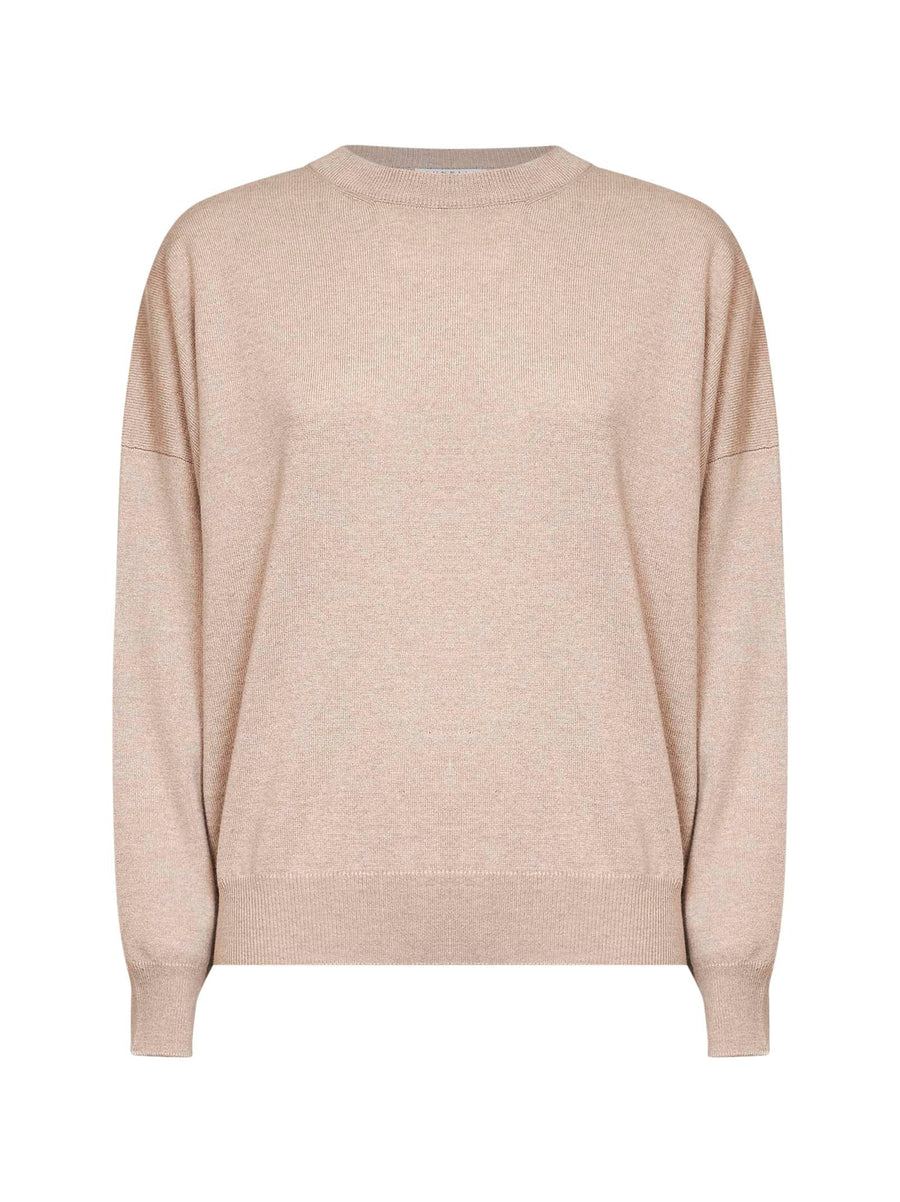 Cashmere Crewneck Sweater Beige