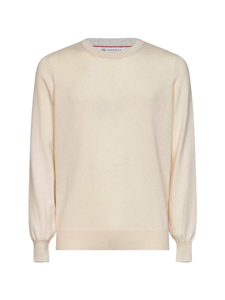 Crewneck Cashmere Sweater Butter Beige
