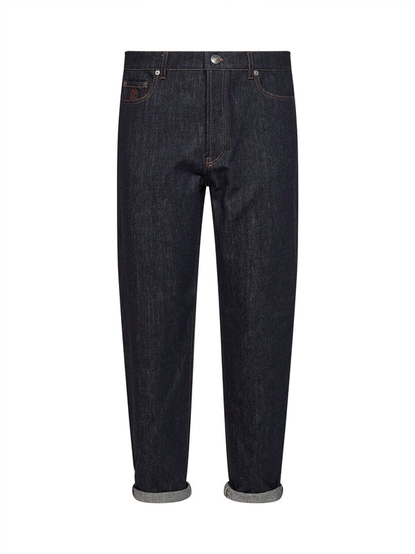 Jeans Iconic Fit Blue Denim Cotton