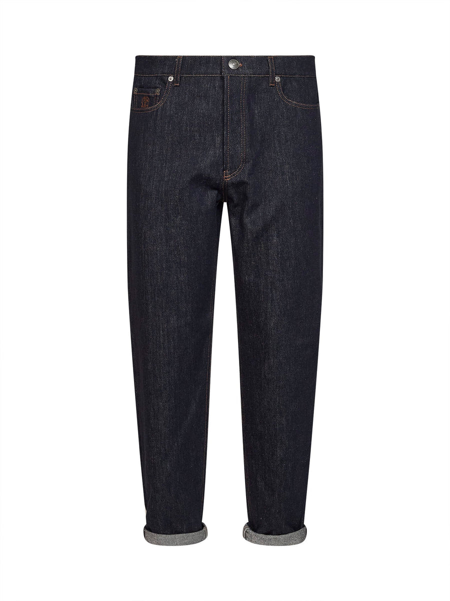 Jeans Iconic Fit Blue Denim Cotton
