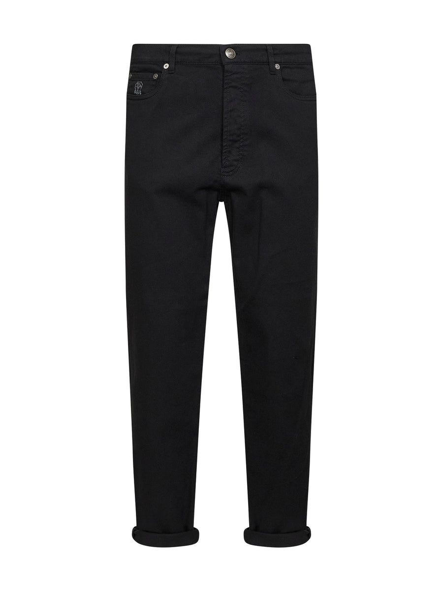 Jeans Iconic Fit Black Cotton