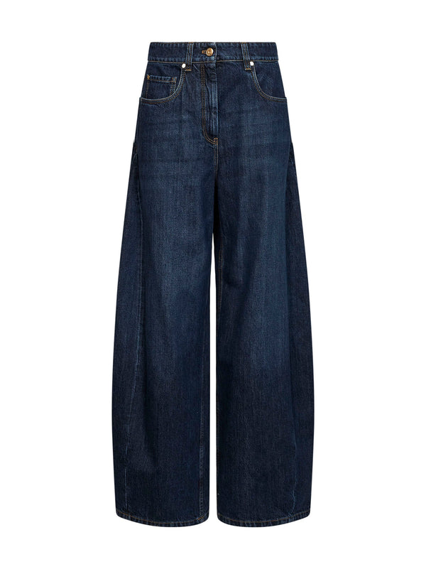 Jeans Authentic Wide Blue Cotton