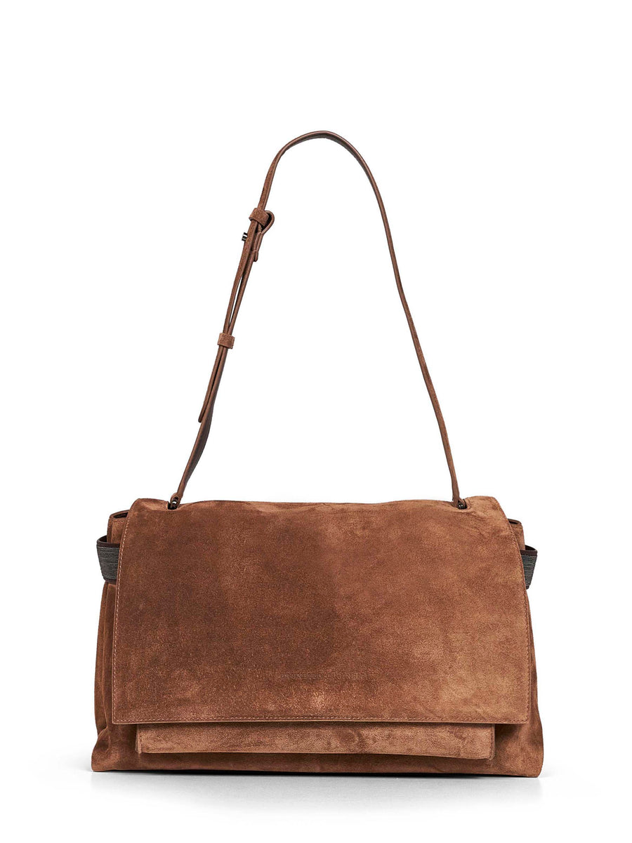 Crossbody Bag Caramel Essence Brown Cotton Satchels & Cross Body