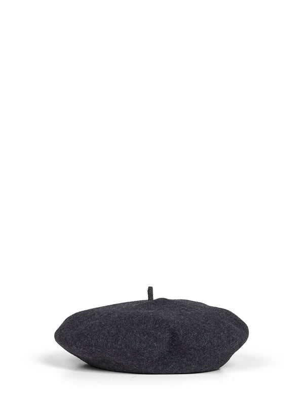 Wool Beret Grey Hat