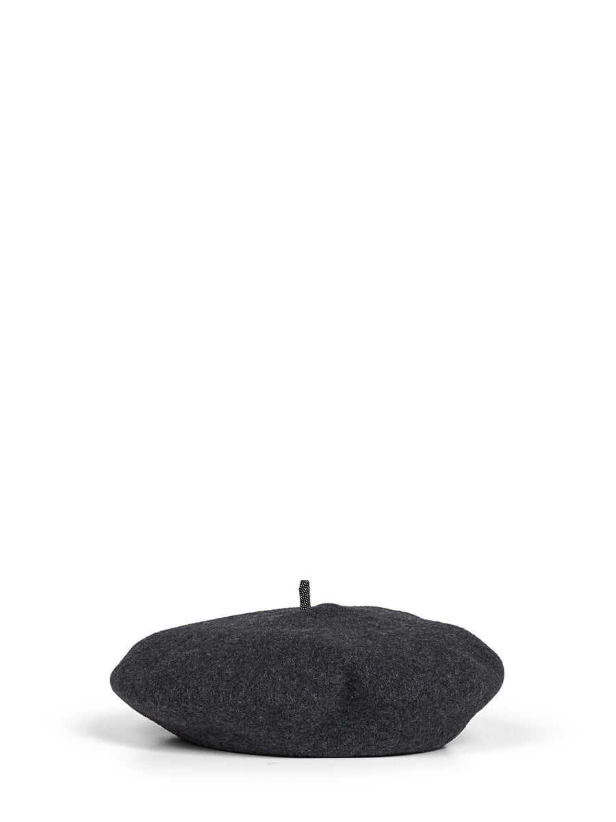 Wool Beret Grey Hat