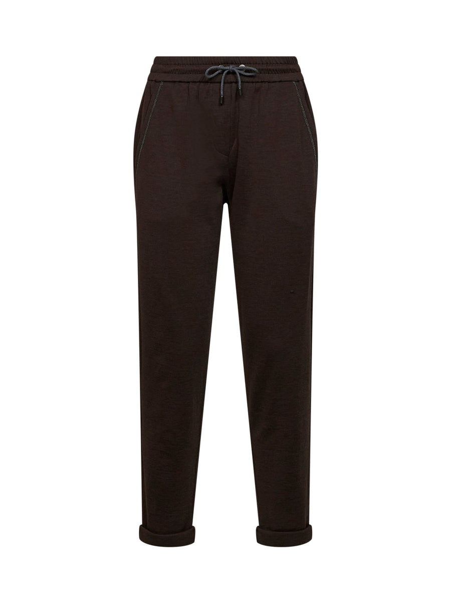 Trousers Cotton-Silk Brown