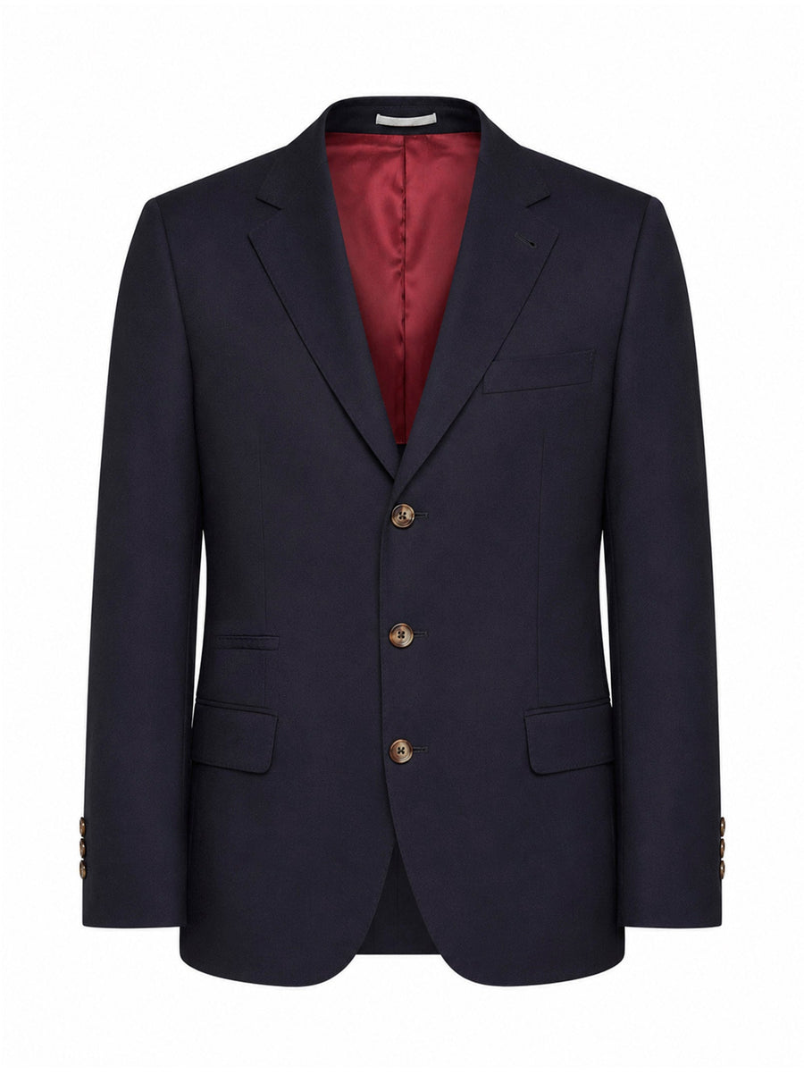 Deconstructed Blazer, Virgin Wool Blue Jacket