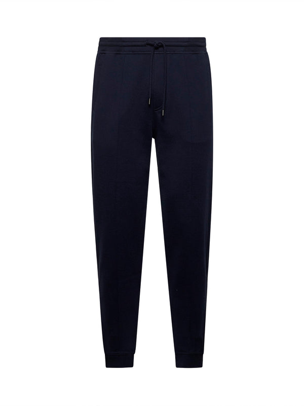 Fleece Joggers, Blue Cotton Trousers