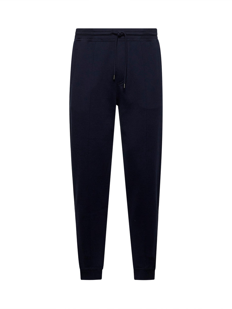 Fleece Joggers, Blue Cotton Trousers