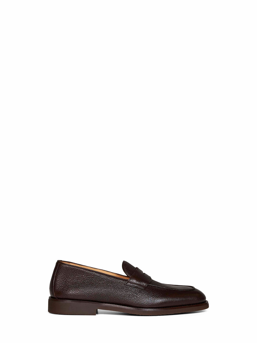 Penny Loafers Dark Brown Calf Leather