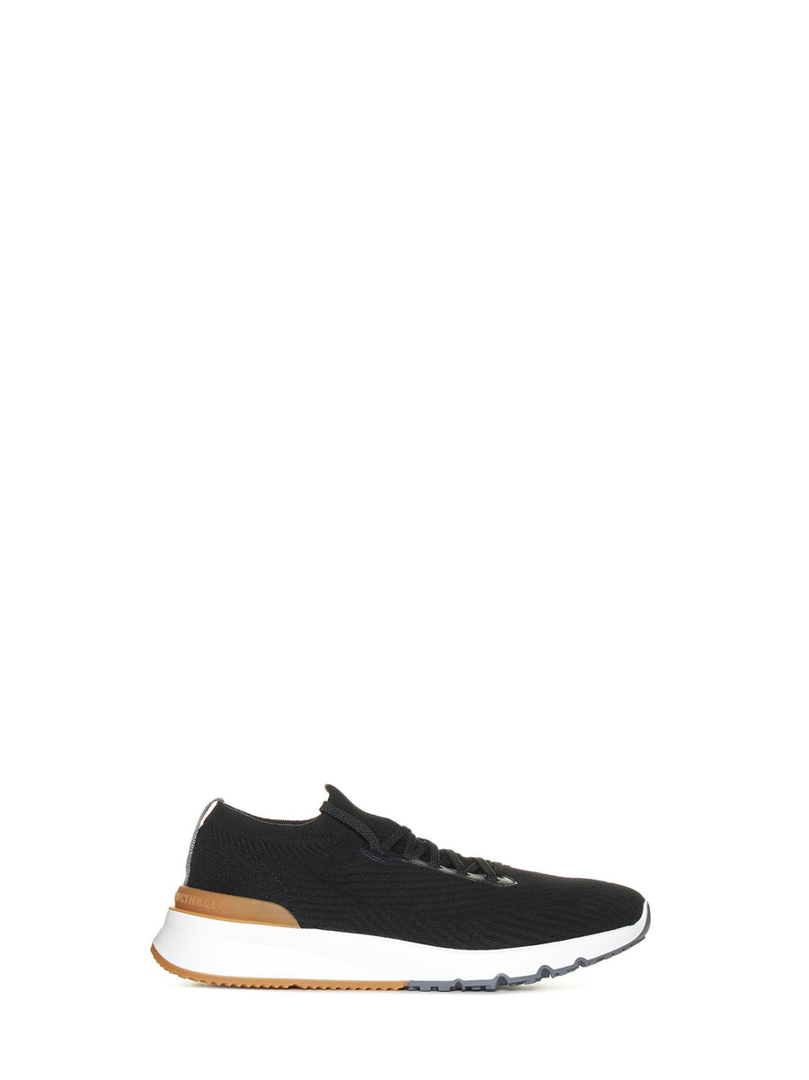 Sneakers Black Cotton Trainers