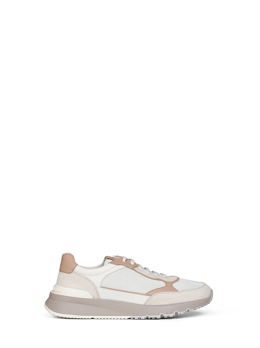 Sneakers Nubuck And Suede Multicolour Calf Leather Trainers