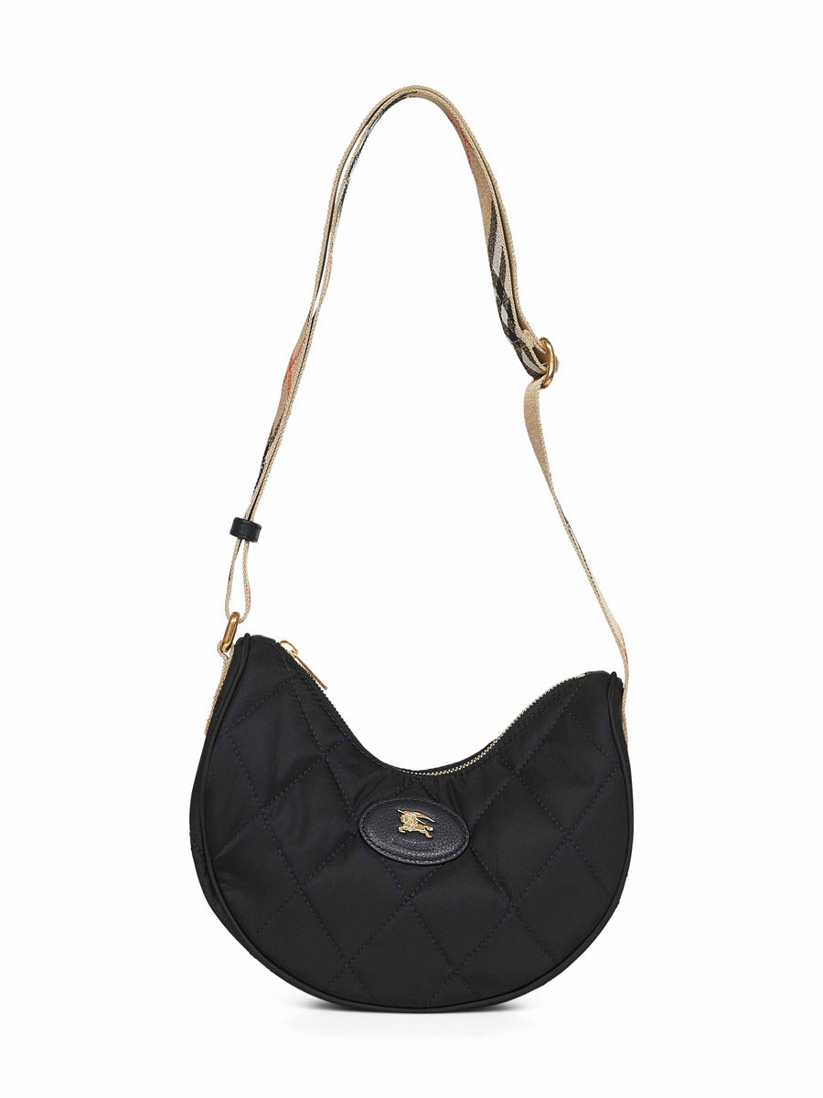 Crossbody Bag Horseshoe Black Polyamide Shoulder