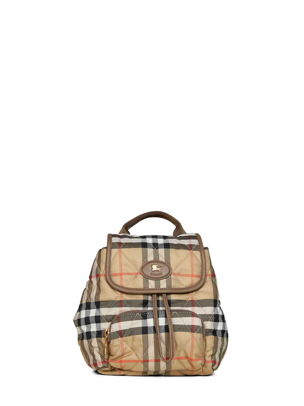 Mini Backpack Horseshoe Sand Beige Polyamide Backpacks