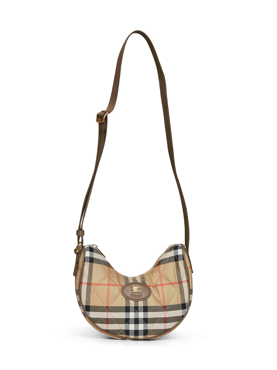 Crossbody Bag Horseshoe Sand Beige Polyamide Shoulder