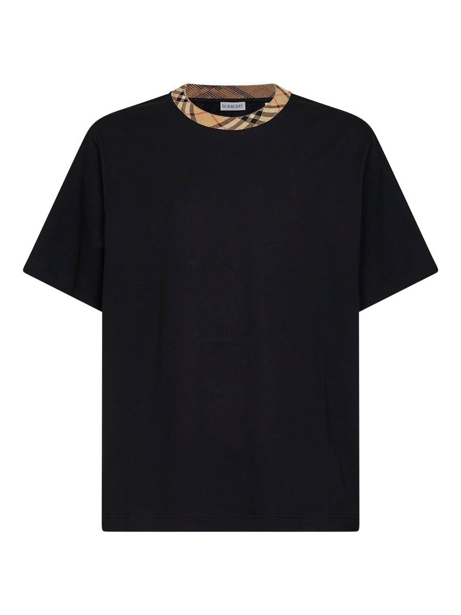 Crewneck T-Shirt Black Cotton T-shirts