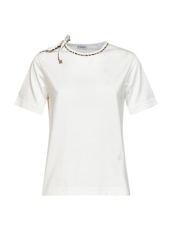 Cotton Crewneck T-Shirt Chalk White T-shirts & Jerseys