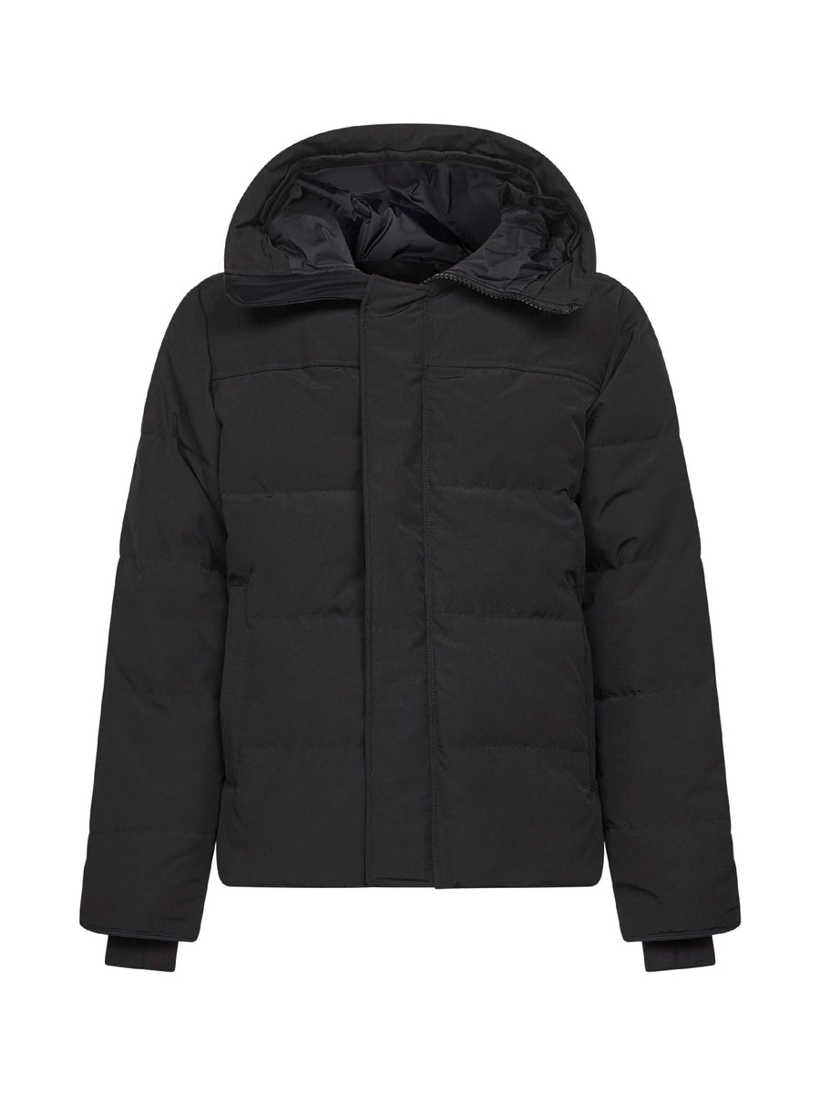 Hooded Parka Macmillan Black Polyester Bomber Jackets
