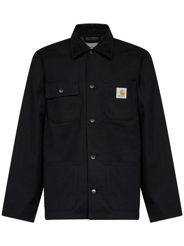 Jacket Michigan Coat Black Canvas Cotton Bomber