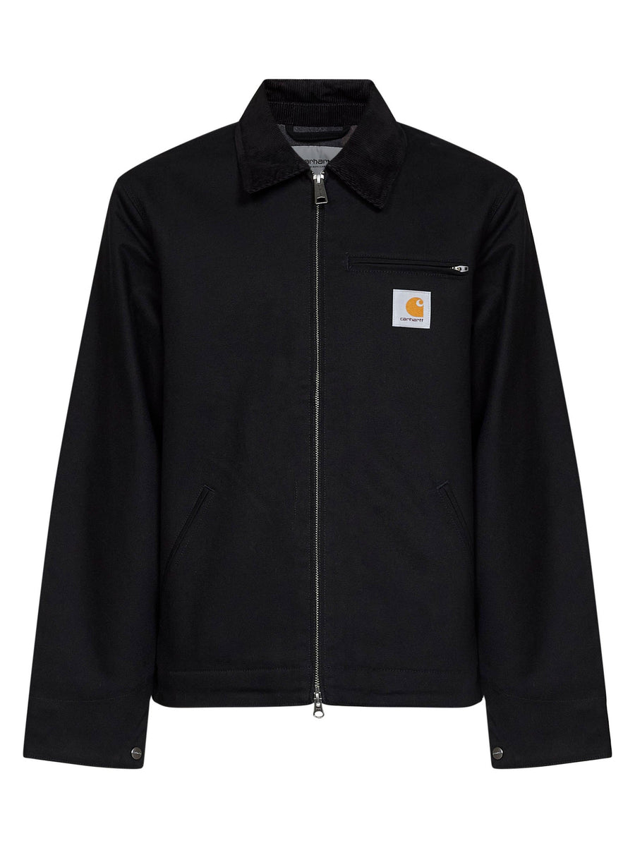Detroit Jacket Black Cotton Canvas Bomber
