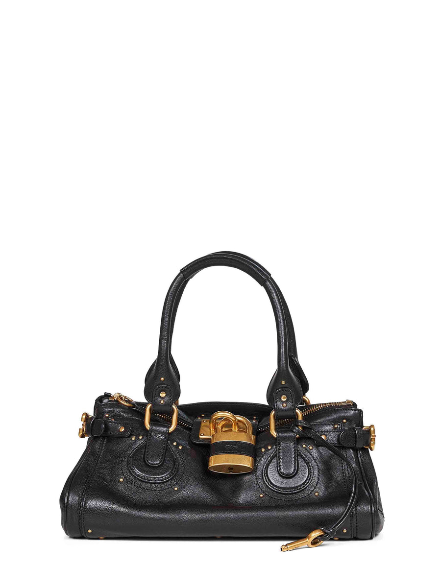 Shoulder Bag Paddington Black Calf Leather