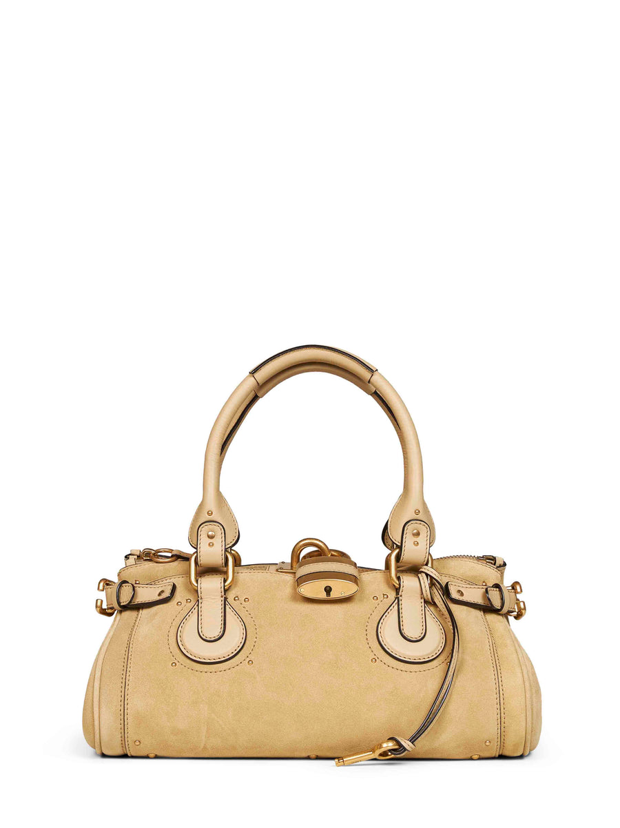 Handbag Paddington Dusty Beige Calf Leather Handbags