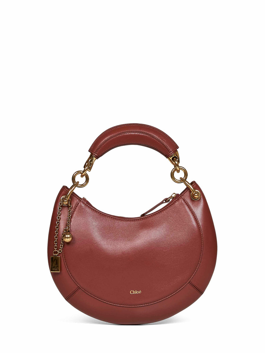 Hobo Bag Banana Small Blushy Brown Lambskin Shoulder