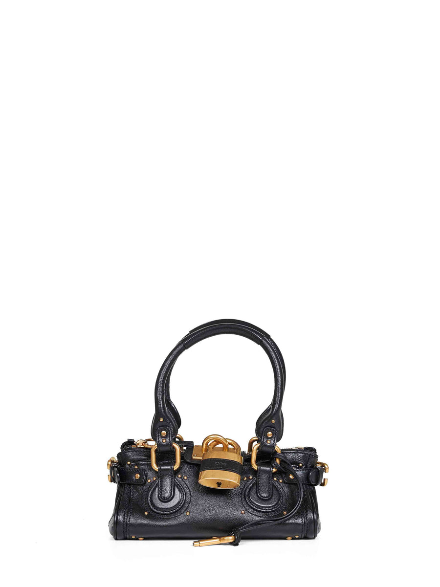 Handbag Paddington Black Buffalo Leather Shoulder Bags