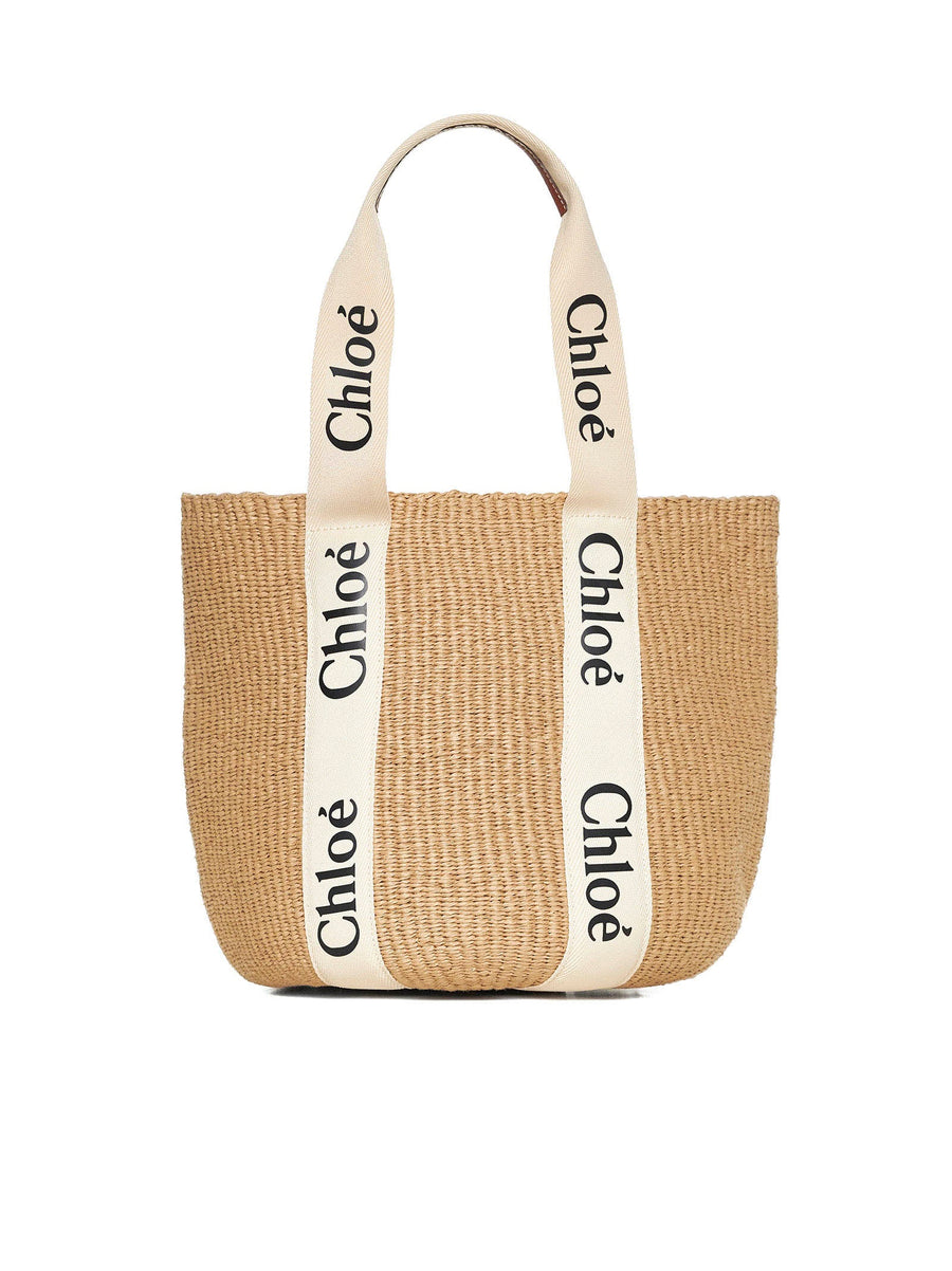 Basket Bag Large White Paper Handbags