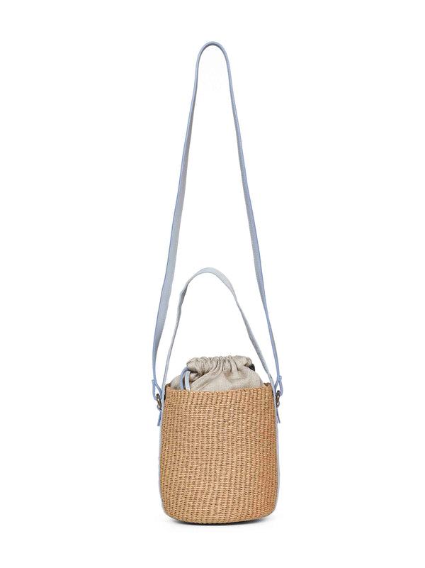 Basket Bag Woody Grey Paper Shoulder
