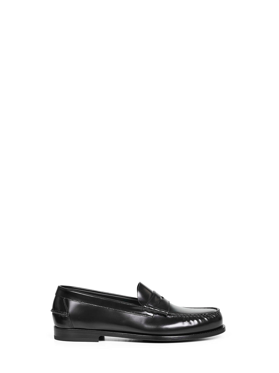 Loafers Rowley Polished Fumè Leather Black Calf