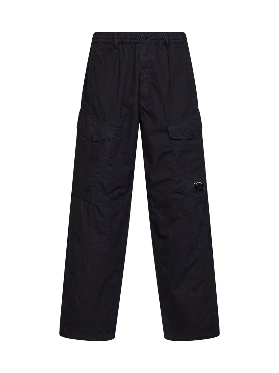 Cargo Trousers Micro-Reps Lens Black Cotton