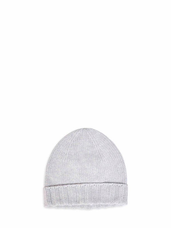 Beanie Virgin Wool Grey Hat