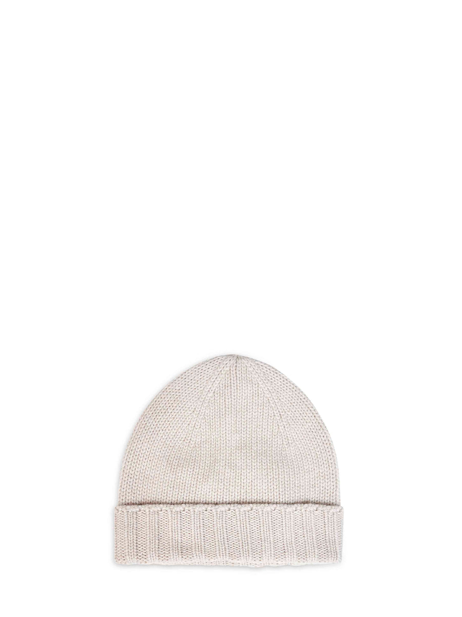 Beanie Virgin Wool Beige Hat