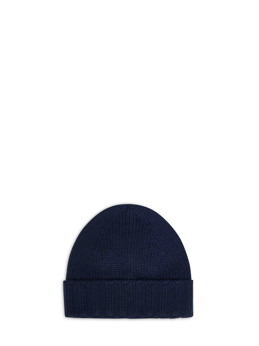 Beanie Virgin Wool Blue Hat