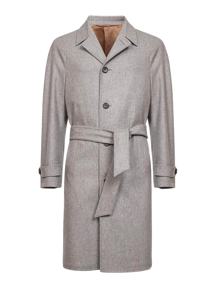 Coat Stone Virgin Wool Grey Rws
