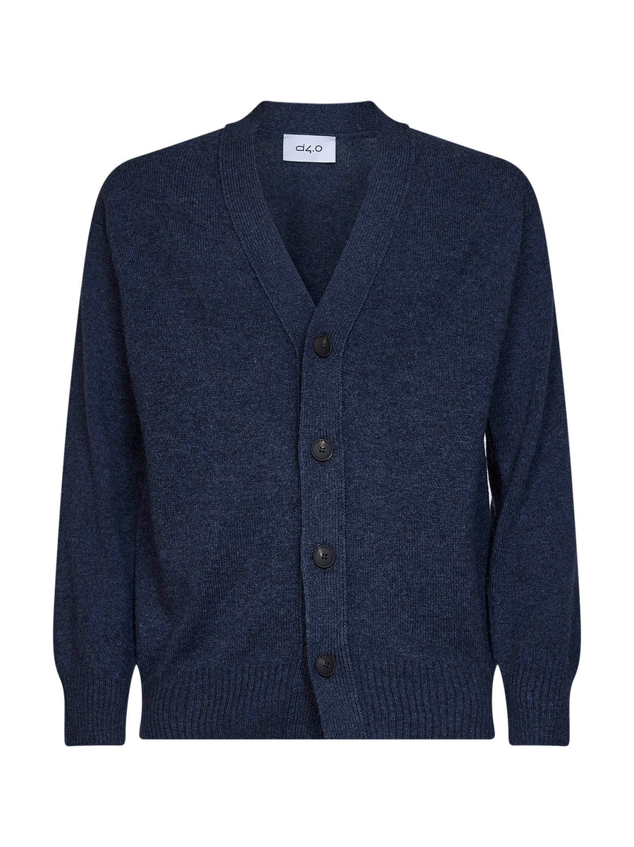Cardigan, Virgin Wool, Blue Cardigans