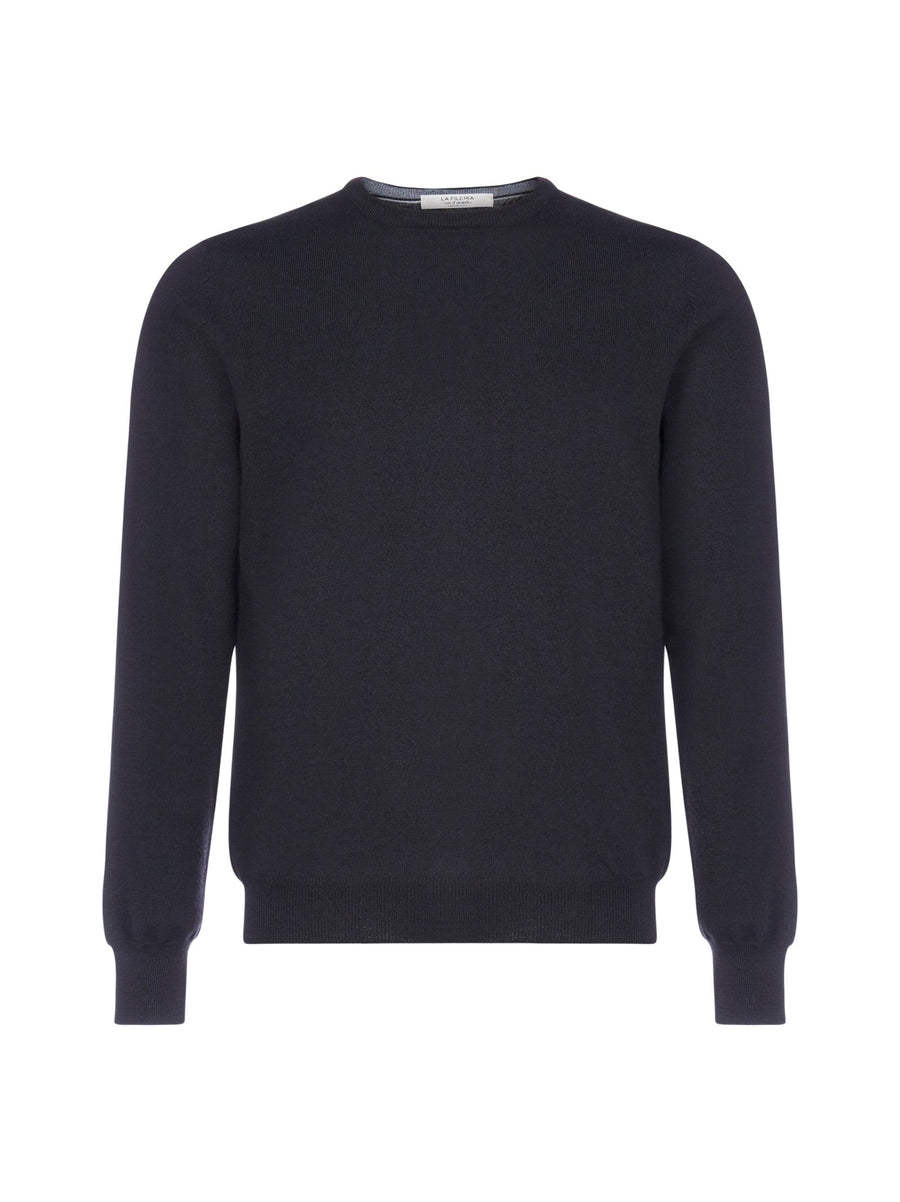 Crewneck Wool Sweater Black