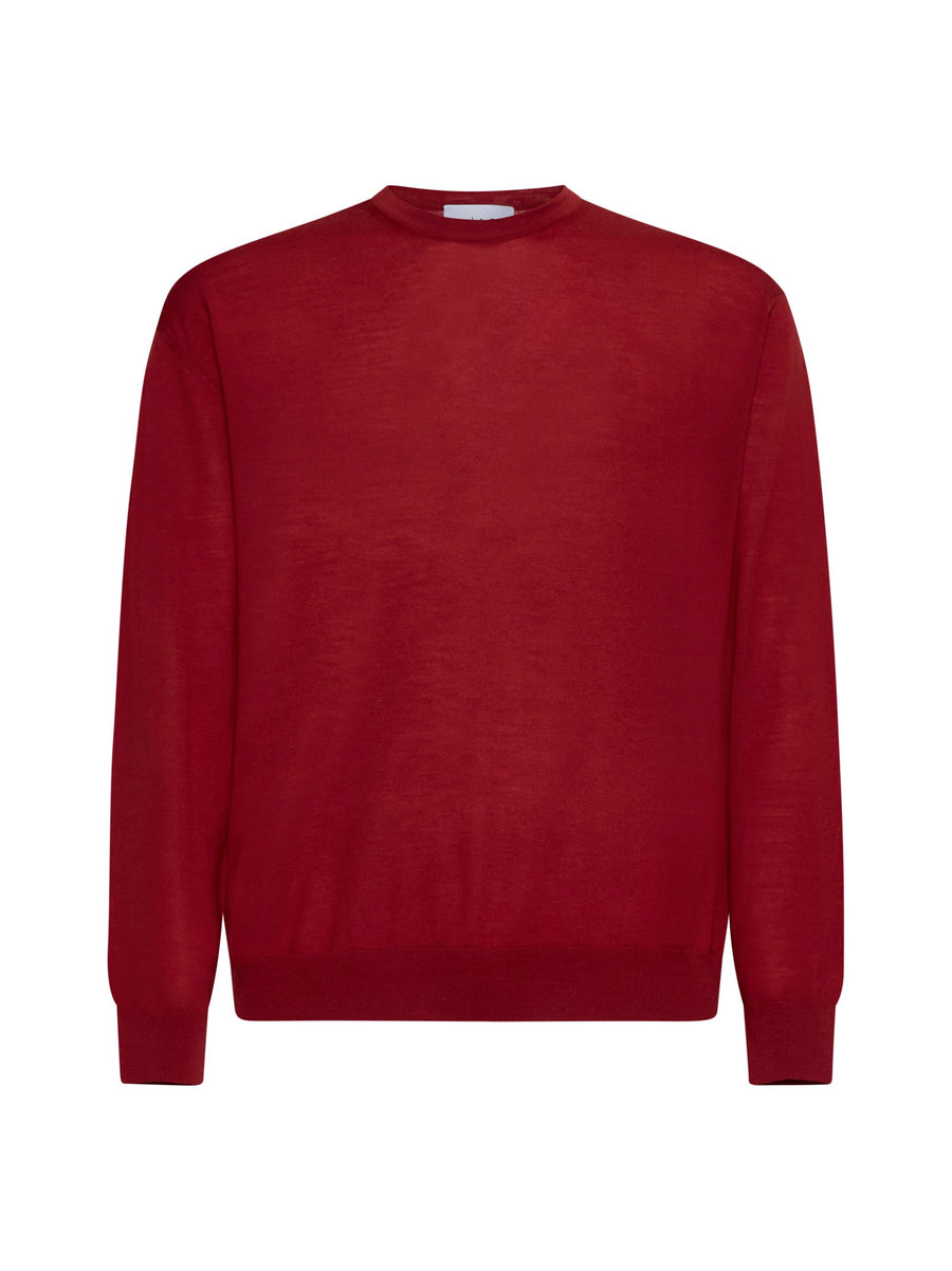 Crewneck Sweater Virgin Wool Red