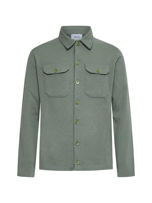 Shirt Jacket Green Cashmere