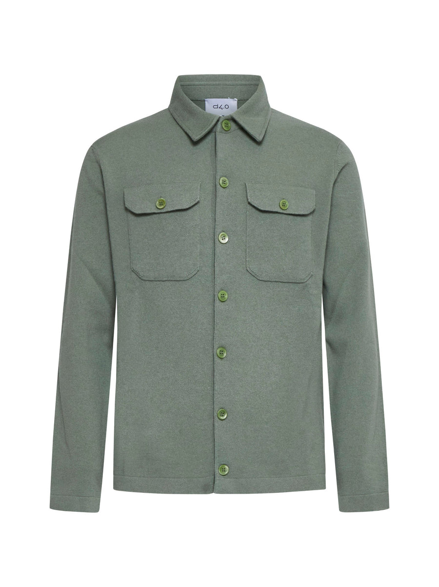 Shirt Jacket Green Cashmere