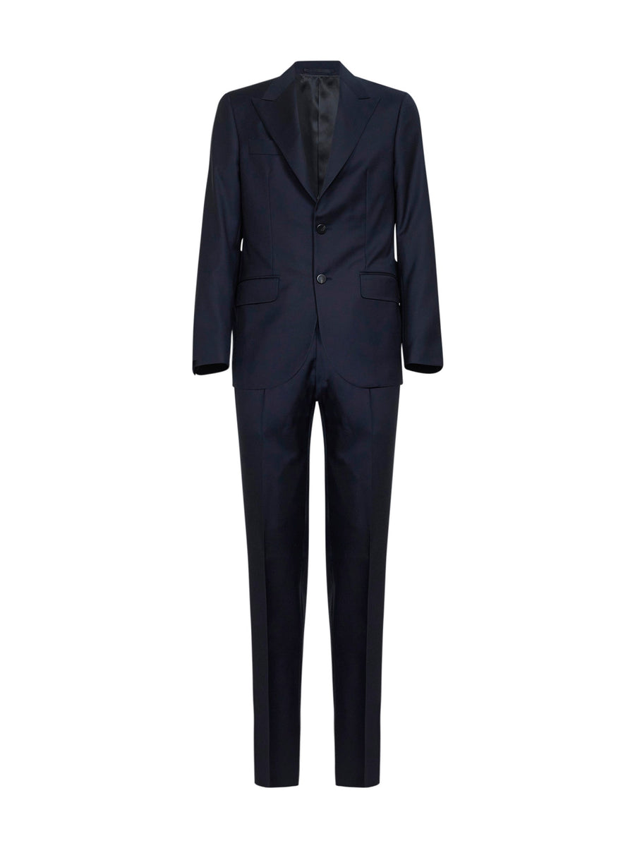 Suit Single-Breasted Virgin Wool Blue Suits
