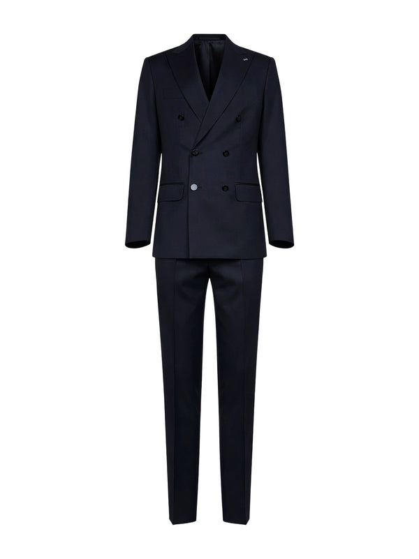 Suit Positano Blue Virgin Wool Suits