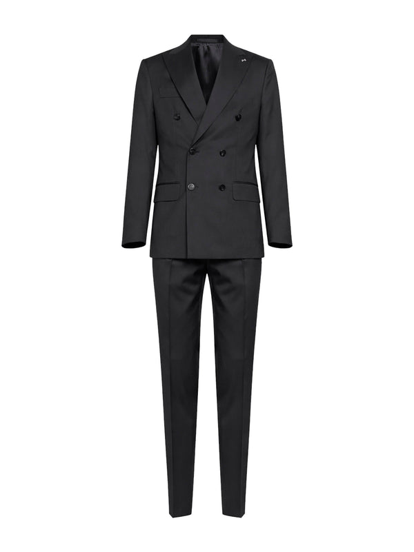 Suit Positano Virgin Wool Brown Suits