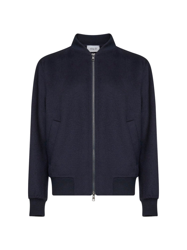 Bomber Jacket Blue Wool