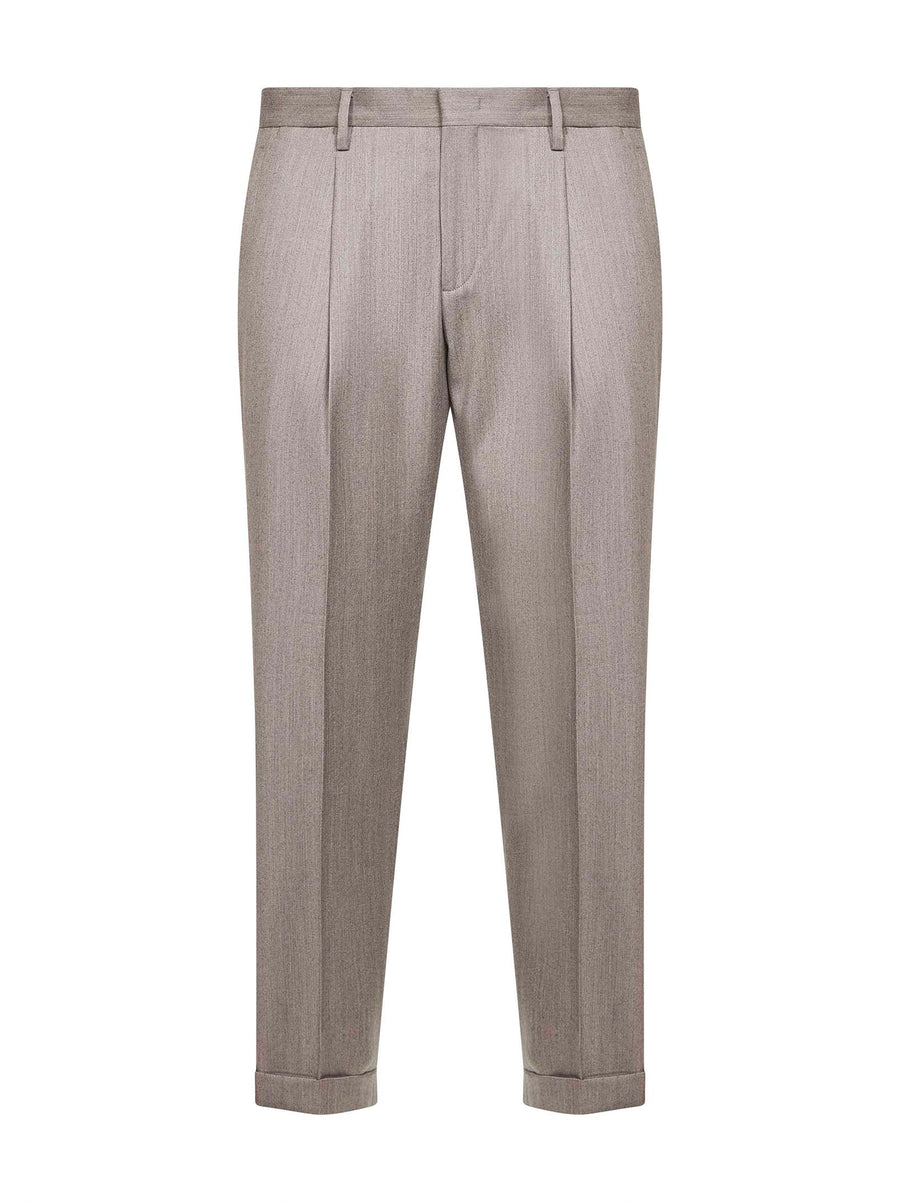 Trousers Tiberio Dove Grey Virgin Wool