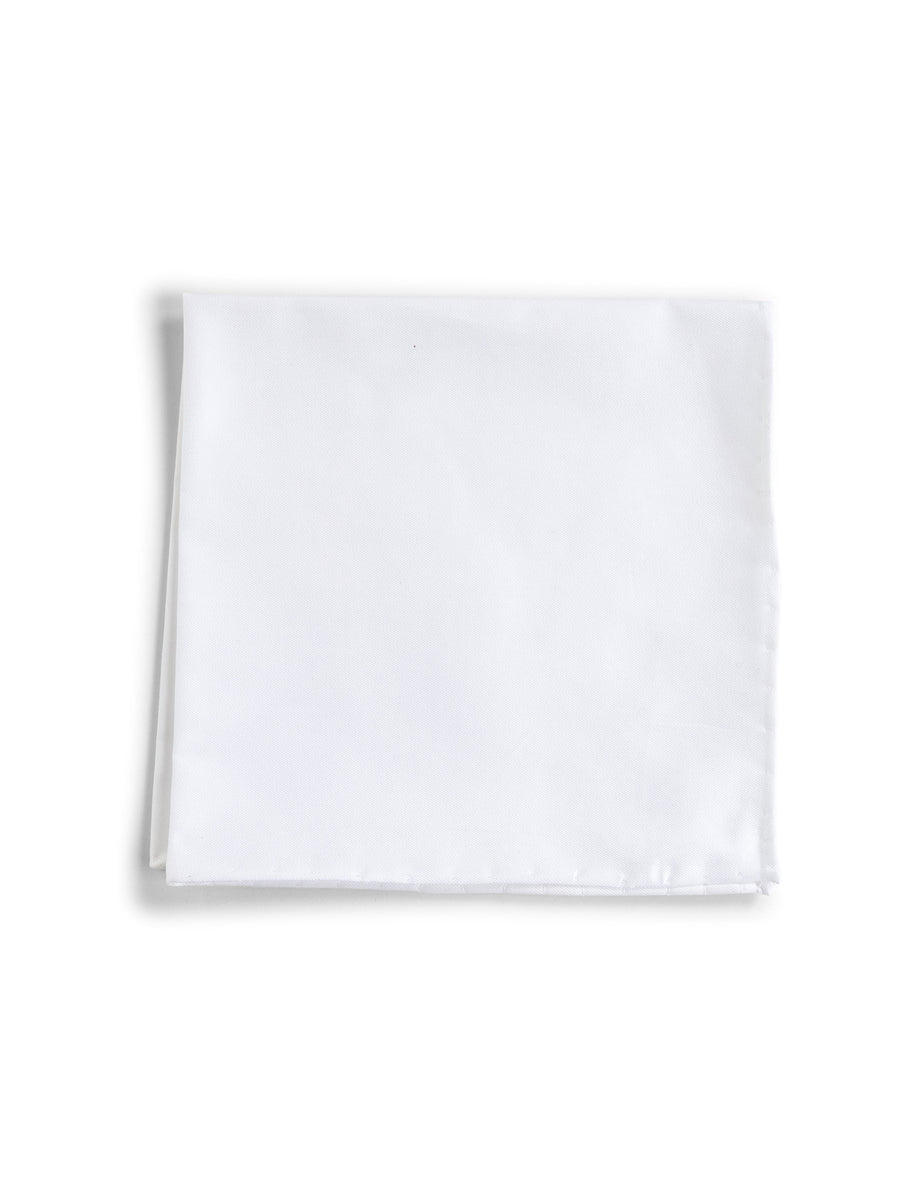 Pocket Square Cotton White Accessory