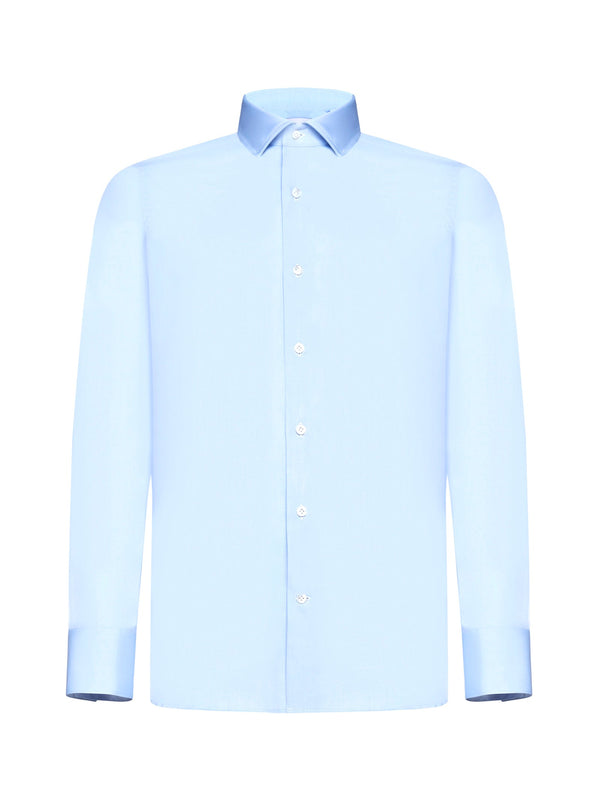 Shirt Cotton Twill Light Blue