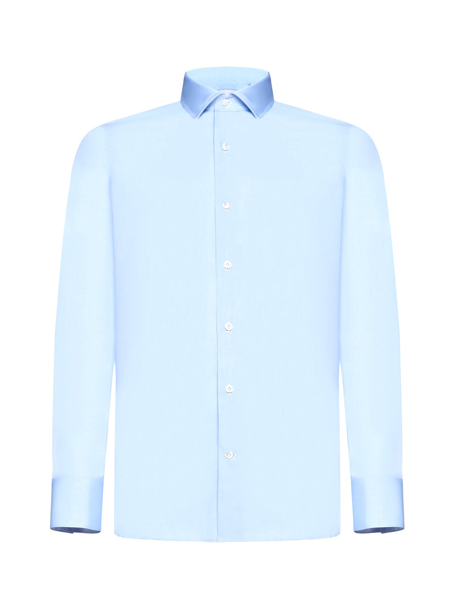 Shirt Cotton Twill Light Blue